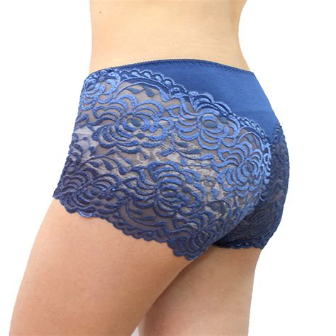 Купить 6pcs/лот мягкие кружевные трусики женщин в середине талии ...