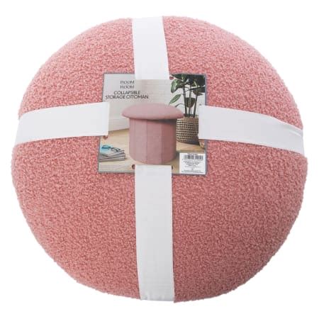 collapsible mushroom storage ottoman