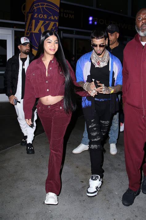 Yailin la Mas Viral - Leave the Lakers Game in Los Angeles 11/30/2022