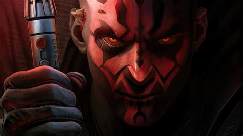 Darth Maul HD Wallpaper - Intense Star Wars Background by TextlessPoster