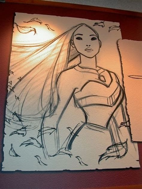 How To Draw Pocahontas Disney Paintings Pocahontas Drawing Cartoon Images