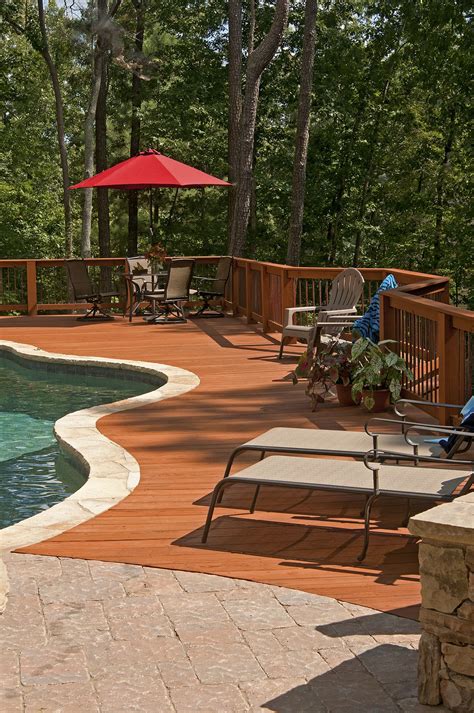 deck ideas for inground pools 2