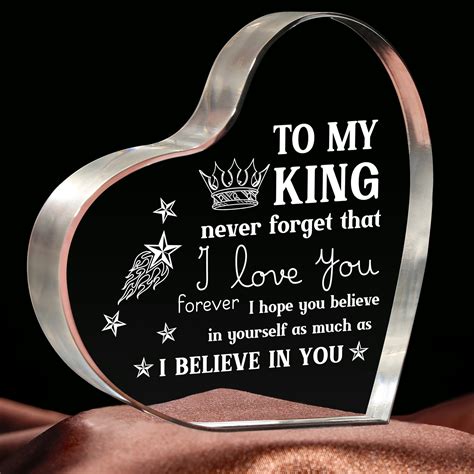Amazon.com: YWHL Gifts for Husband with Colorful LED Base I Love You