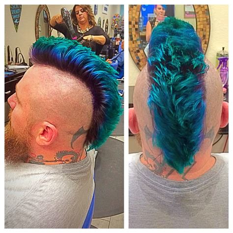 guys  colored hair mohawk janiece mcclung