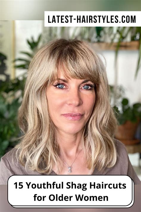 27 Youthful Shag Haircuts for Older Women | Haircut for older women ...