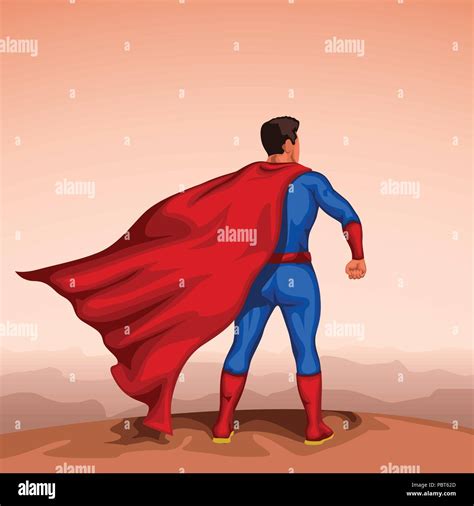 Back red cape Stock Vector Images - Alamy