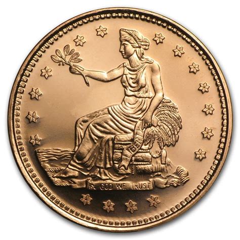 1 oz Copper Round - Trade Dollar - Walmart.com
