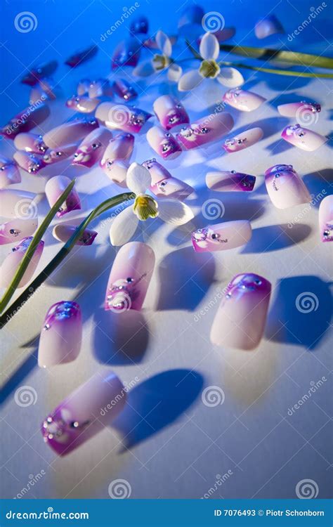 Artificial nails stock image. Image of objects, glossy - 7076493
