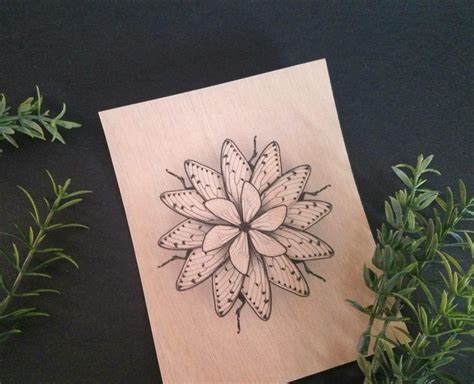 Cicada Wing Art Print, From Original Drawing, Mini Mandala Wood Wall ...