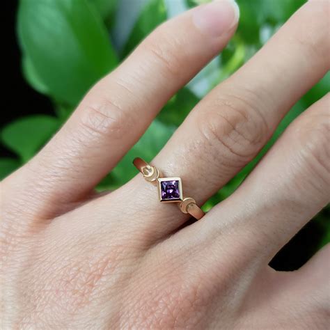 Purple Sapphire Engagement Ring | Era Design Vancouver Canada