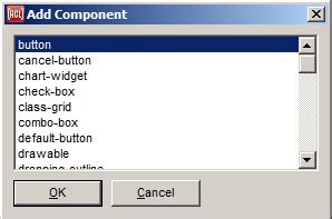 add component dialog