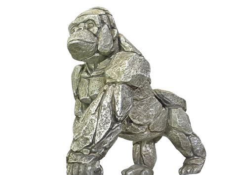 stone gorilla hd model turbosquid