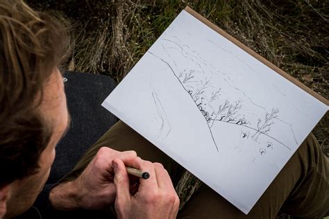 images drawing grass hands holding man outdoors paper