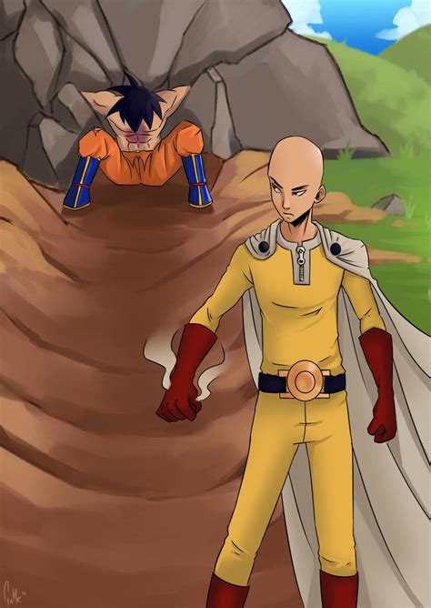 Saitama VS Goku by gameshield on DeviantArt