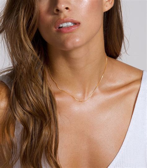 Box Chain Necklace, Gold Box Necklace, Box Chain, Dainty Box Chain