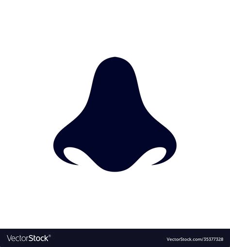 Nose logo design template organs logo design Vector Image