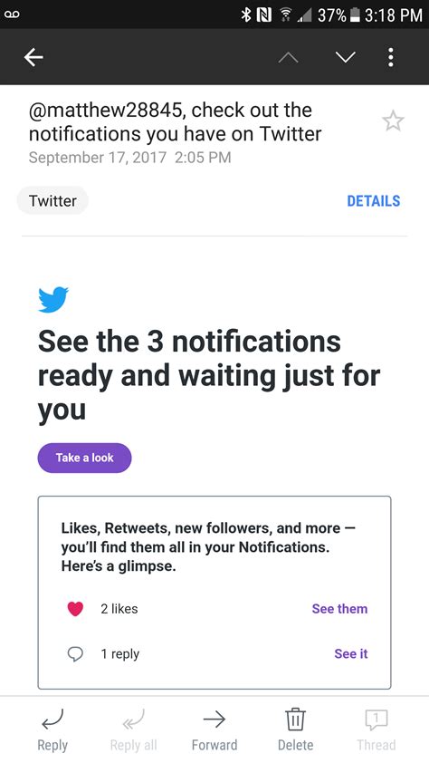 Twitter emailed me that I have notifications : r/assholedesign