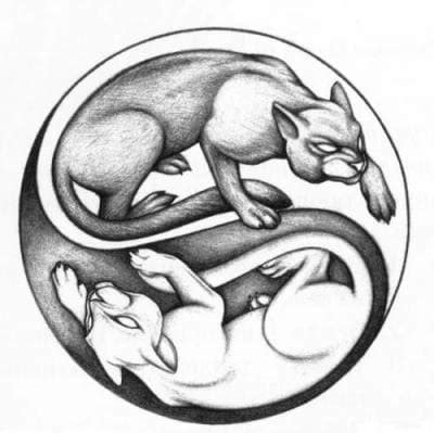 тату эскизы "Инь-Ян" - VeAn Tattoo