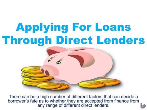 PPT - Applying For Loans Through Direct Lenders PowerPoint Presentation
