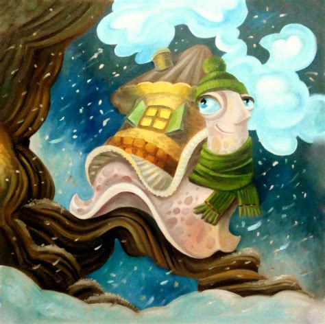 Иллюстрация Улитка в стиле классика | Illustrators.ru