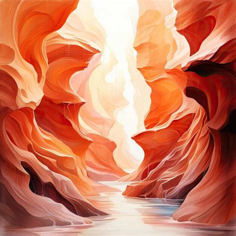 Premium Vector | Watercolor vector antelope canyon lower on white backgrou