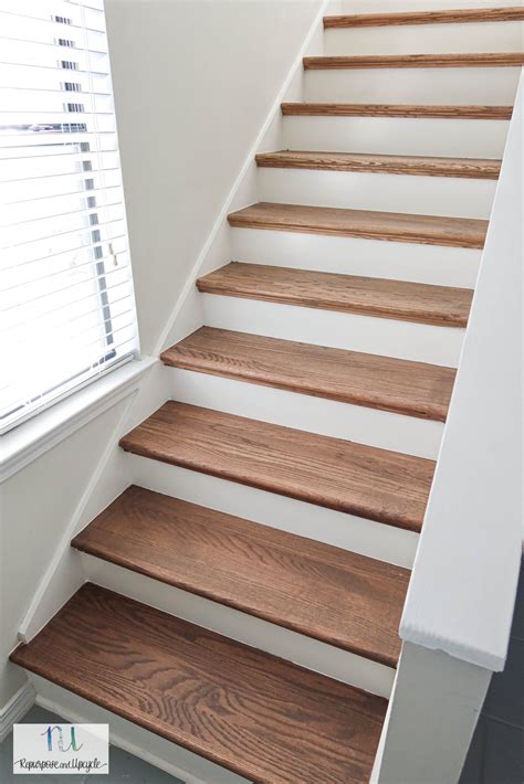 Stain wood Stairs Treads without Sanding