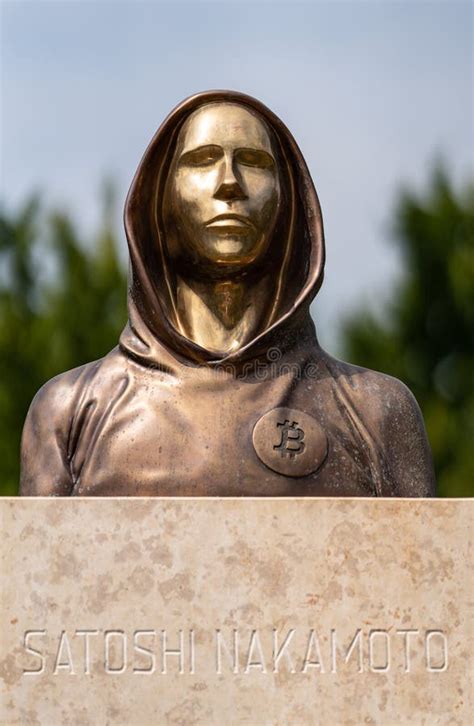 Portrait of the Statue of Satoshi Nakamoto Mysterious Founder of ...