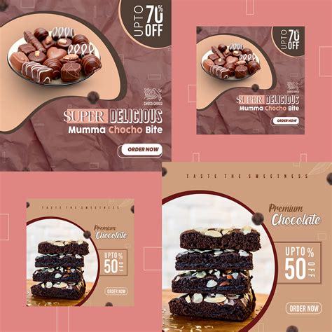 chocolate social media on Behance