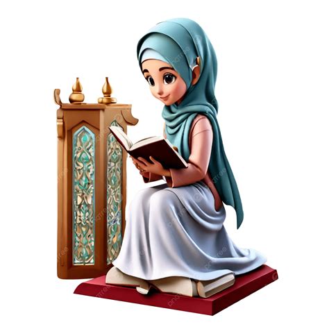 Muslim Girl Reading Quran, Muslim, Muslim Girl, Islam PNG Transparent
