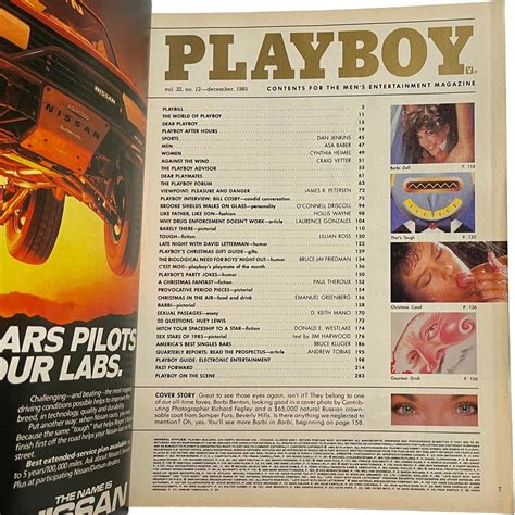 Playboy magazine December 1985 Barbi Benton Carol Ficatier | eBay