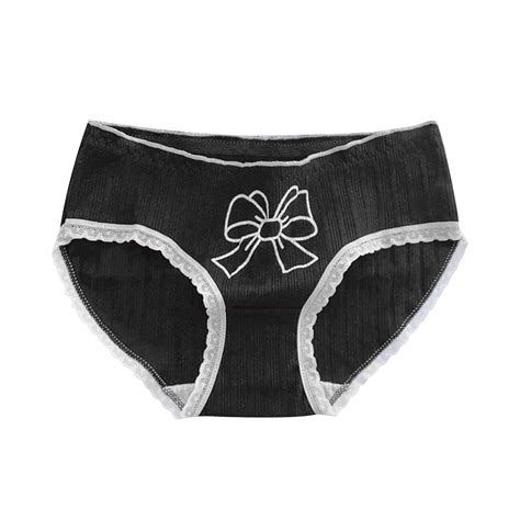 Rohuuque Teen Girls Pure Cotton Underwear Briefs Breathable Mid Waist