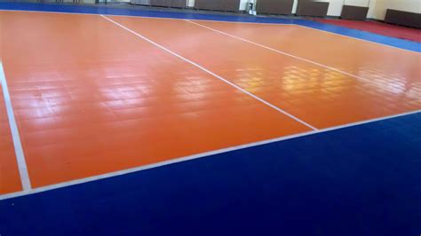 Volleyball court flooring