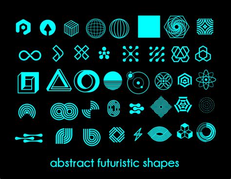 abstract futuristic shapes vector design 4813918 Vector Art at Vecteezy