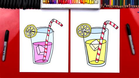 Sipping Color: 4 Easy Steps To Draw The Perfect Glass Of Lemonade