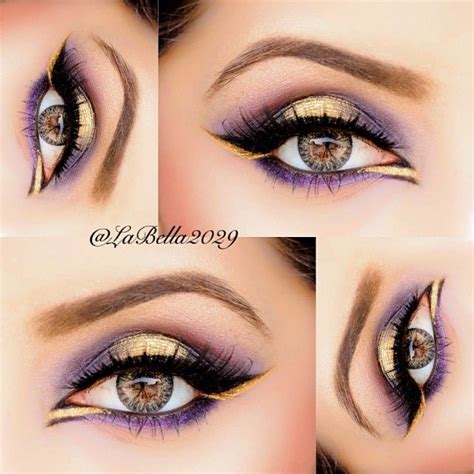 Gold Arabic Eye Makeup