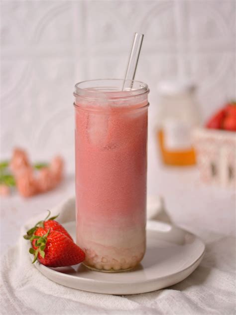 strawberry jelly milk tea  sophie clarkson blog