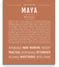 Maya | Name Art Print – Name Stories