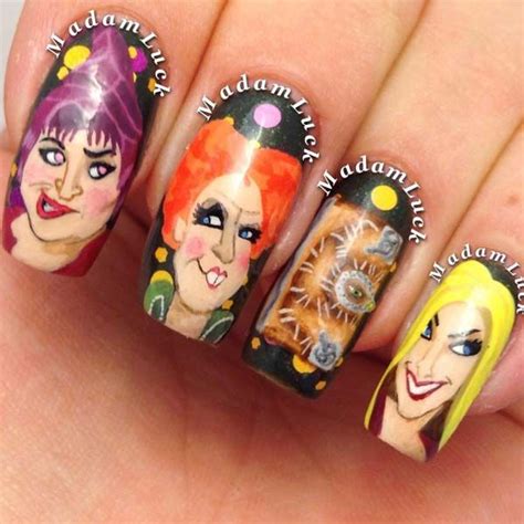 40 Funny Halloween Nails | Halloween nail art, Halloween nail designs ...