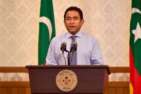 maldives president yameen received   cash  vote