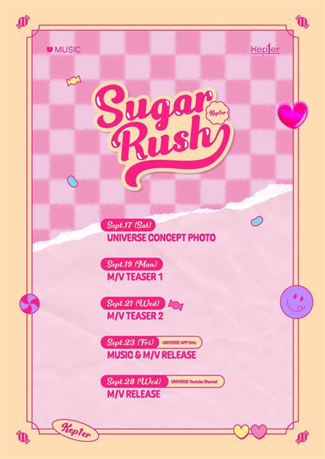 Kep1er reveal 'Sugar Rush' teaser schedule for 'Universe Music' | allkpop