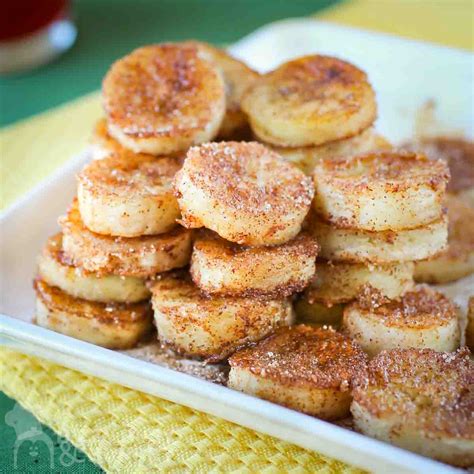 pan fried cinnamon bananas dizzy busy  hungry