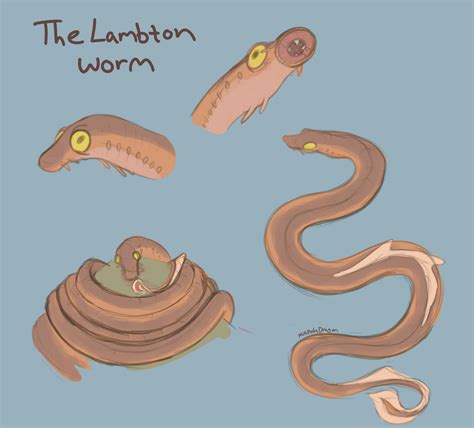 The Lampton Worm by MillipedeDragon on DeviantArt