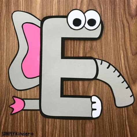Letter E Elephant Write at tanscarletteblog Blog