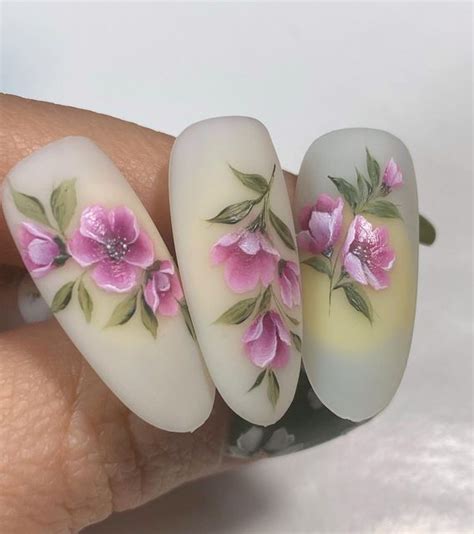 КУРСЫ МАНИКЮРА🌸РОСПИСЬ on Instagram: "Весенняя композиция 🌸 Роспись ...