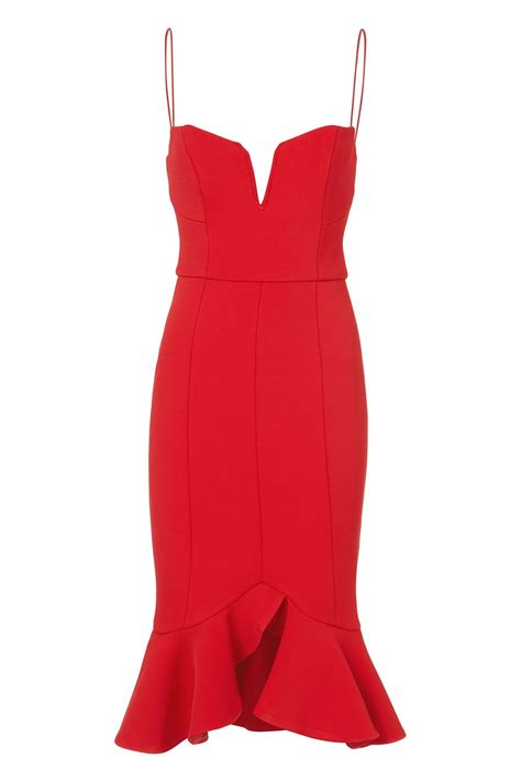 25 Cute Dresses to Wear to a Springtime Wedding | Short lace dress, Red