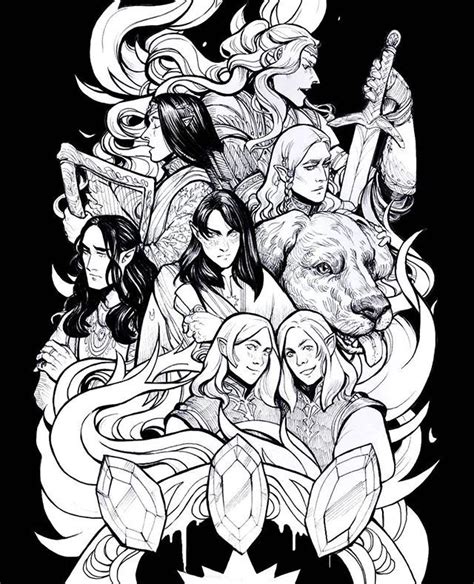 Fëanorians by kudriaken | Средиземье, Рисунки, Хоббит