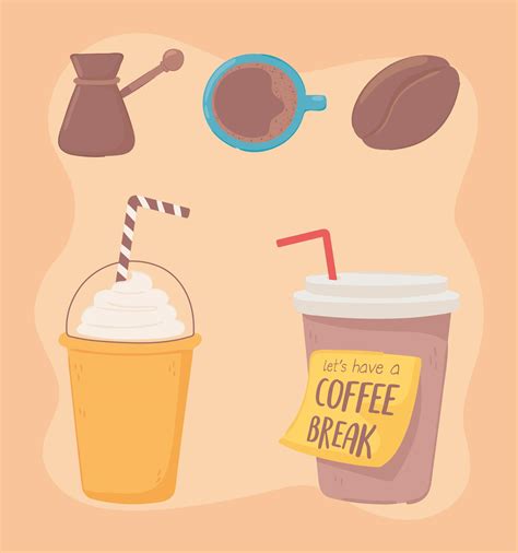 cartoon coffee break 3624940 Vector Art at Vecteezy