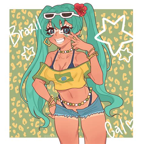 Brazil Gal_Hatsune Miku by LittleAlziWaifu on DeviantArt