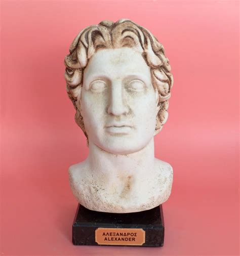 Alexander the Great Bust Head Desktop Decoration - Macedonian King ...