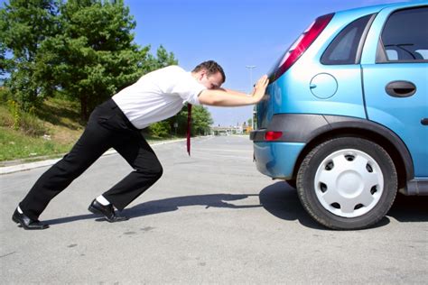 How to jump start a car by pushing or using jump leads if your battery is dead